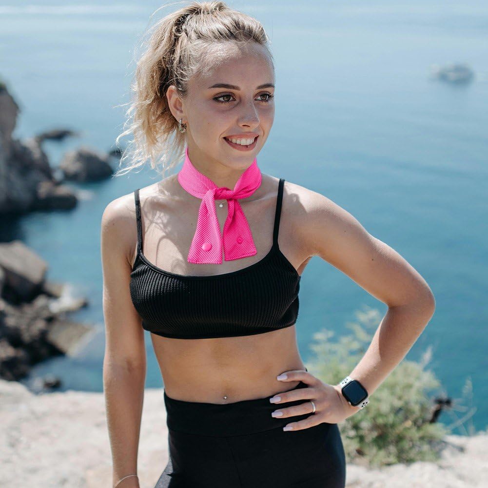 Foulard Rafraîchissant pour Le Cou, Serviette Anti-Transpiration, Bandana Rafraîchissant pour Femmes Hommes, Accessoires De Sport D'été