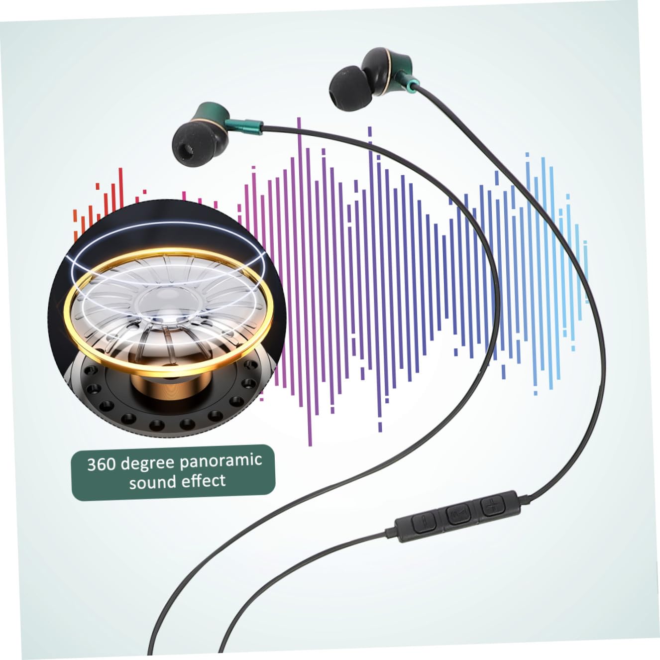 Uonlytech 4pezzi Cuffie Usb c Ergonomiche Con Microfono Isolamento Acustico Auricolari In-ear Controllo Volume Per Ufficio e Musica