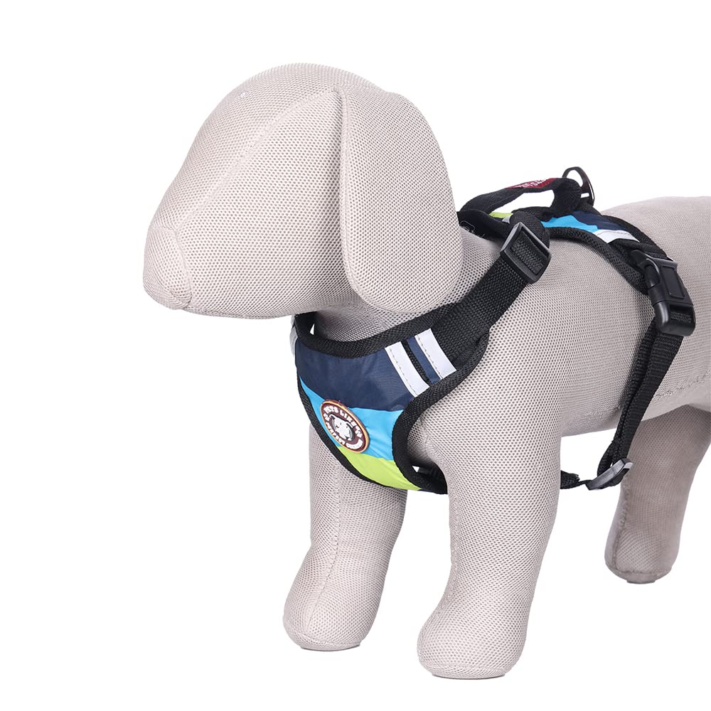 Pets Like Dog Double Side Padded Harness| Easy Control Handle for Small, Medium & Large Dogs| Adjustable Dog Soft Padded Vest Harness Comes with Aqua- Green Mix Design Color for Large Size Dogs (B0BQC3BGRY) Amazon Price History, Amazon Price Tracker