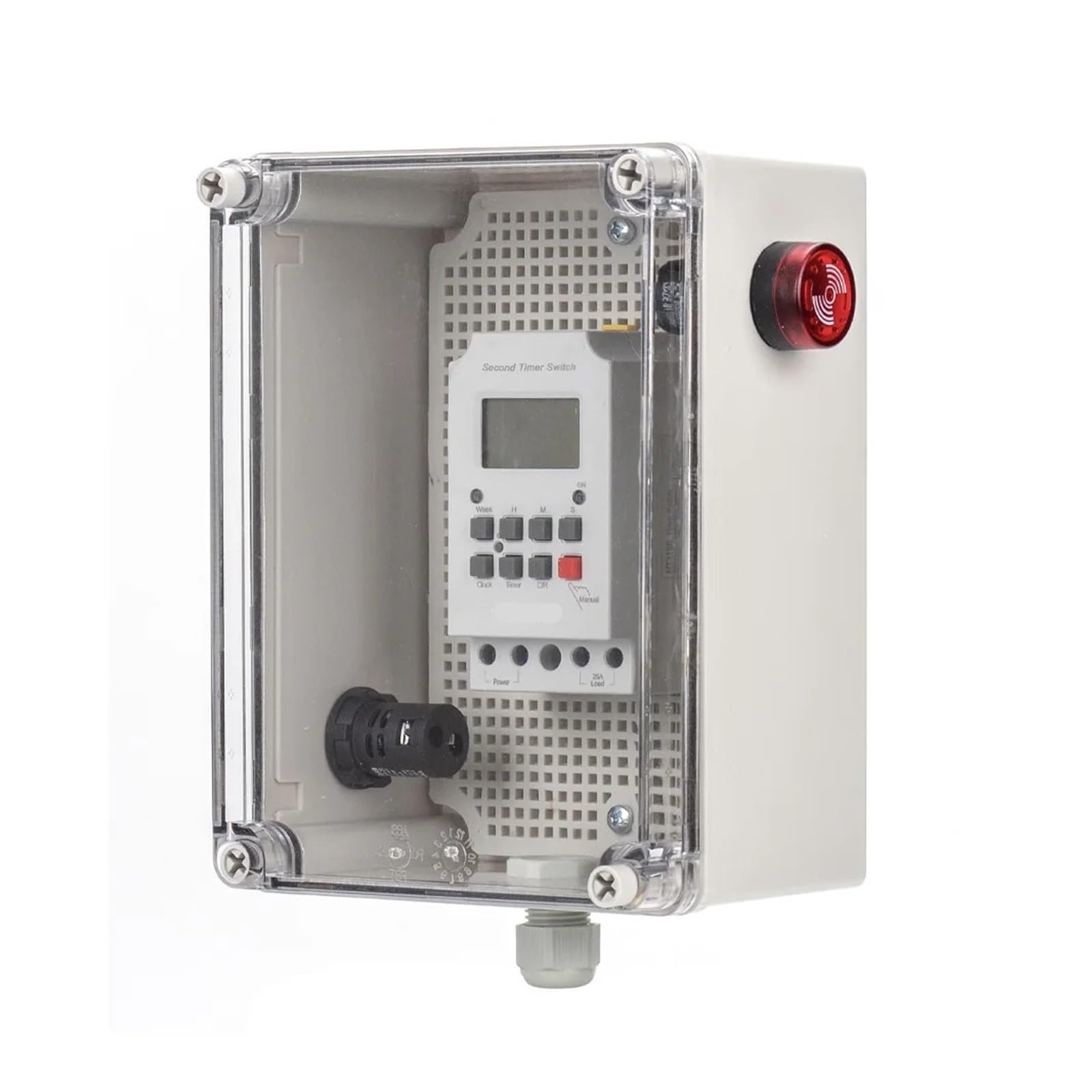 68 ON Programmierbare Zeitschaltuhr 220 V 25 A Schule Glocke Timing Küche Zeit Summer Controller Mit Wasser Beweis Gehäuse