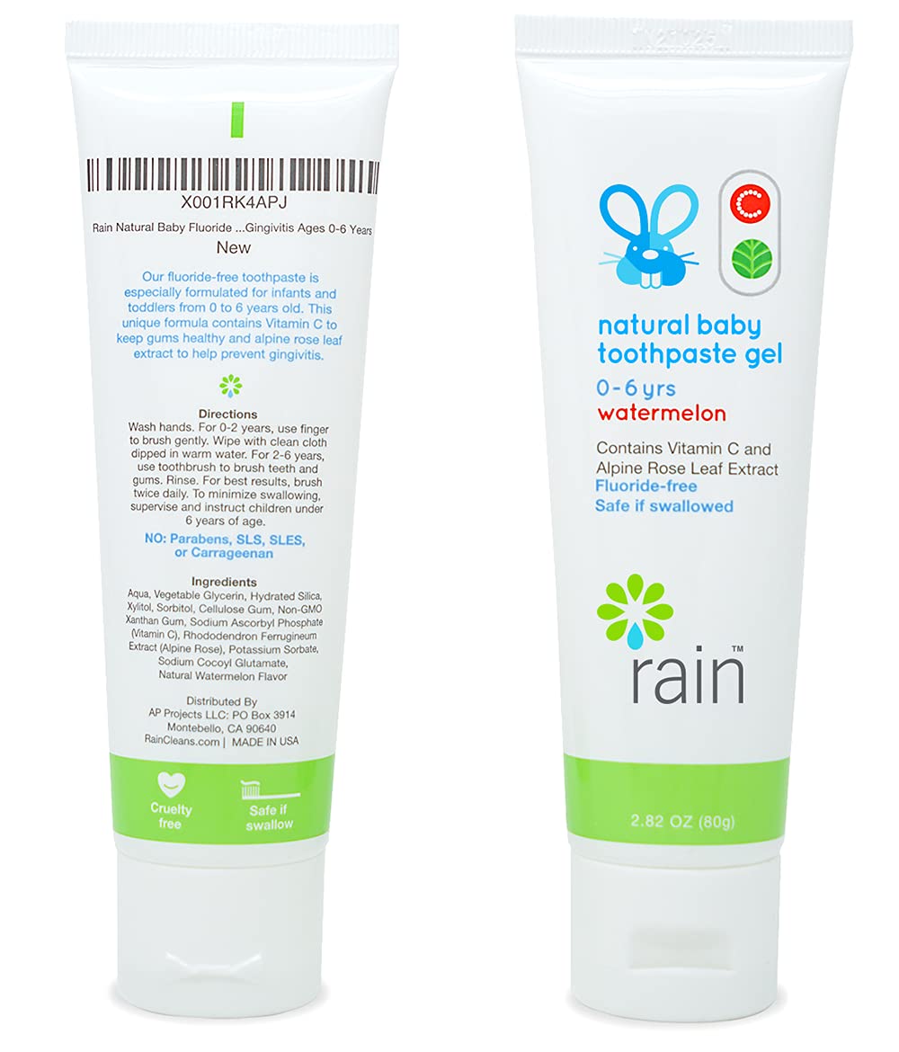 Buy Rain Natural Baby Fluoride Free Kids Toothpaste Gel Non Toxic