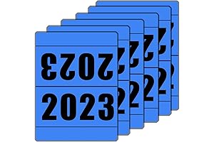 2023 File Folder Colored Label for Organization and Storage