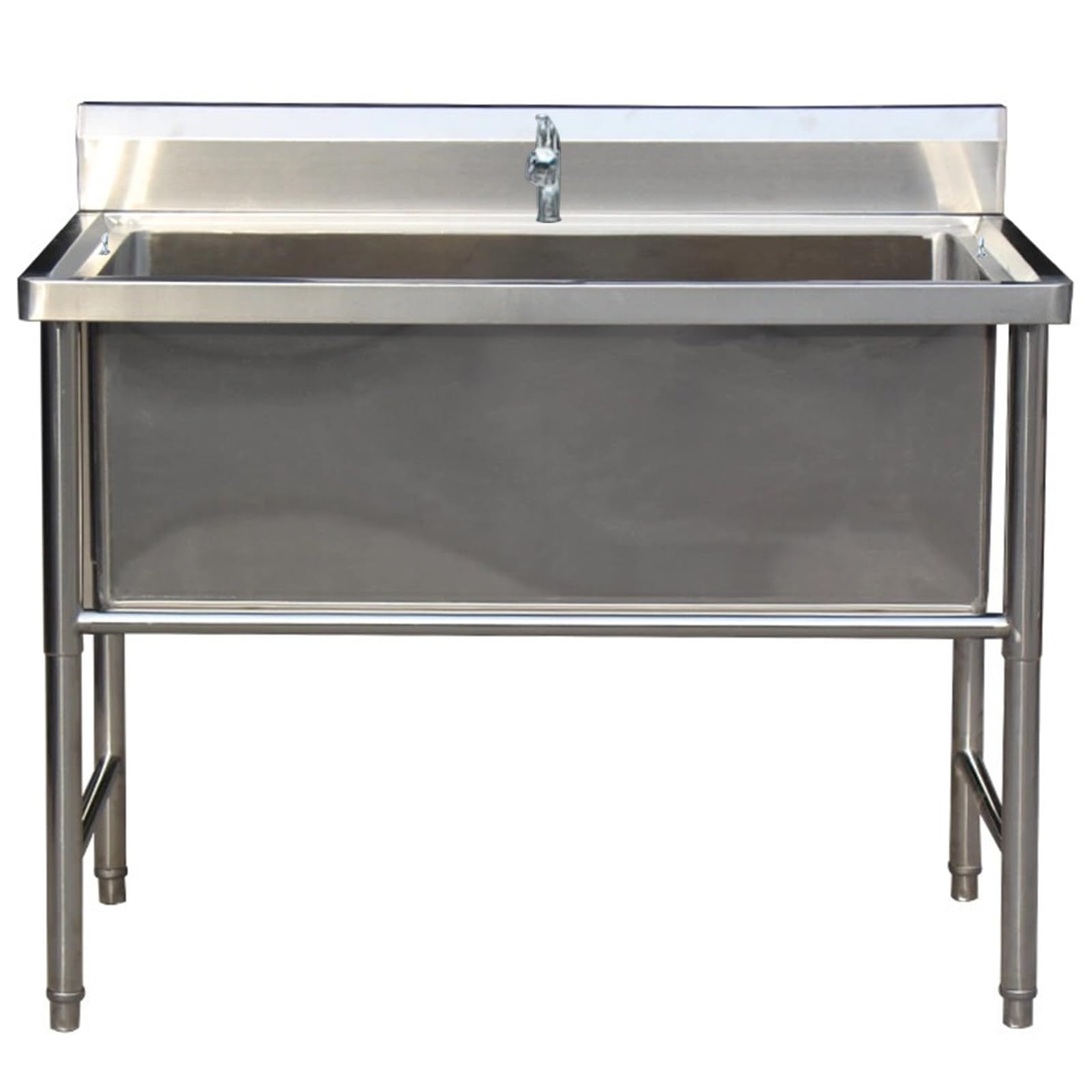 Lavandino per pavimenti, vasca professionale in acciaio inox per toelettatura cani - Lavandino per stazione di bagno per animali domestici per cani di taglia grande, medi,50cm/19.7in-100cm/39.4in