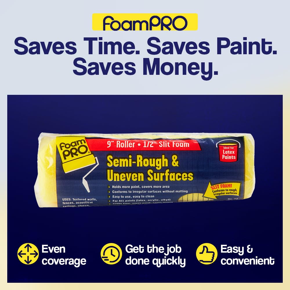 FoamPro Roller Cover - Perfect for Rough Surfaces -6