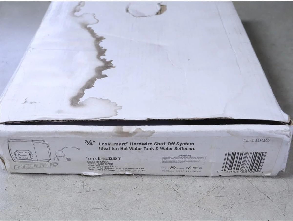 Replacement for LeakSmart 8810200 3/4" Hot Water Tank and Water Softener Appliance Kit #Tested #Used