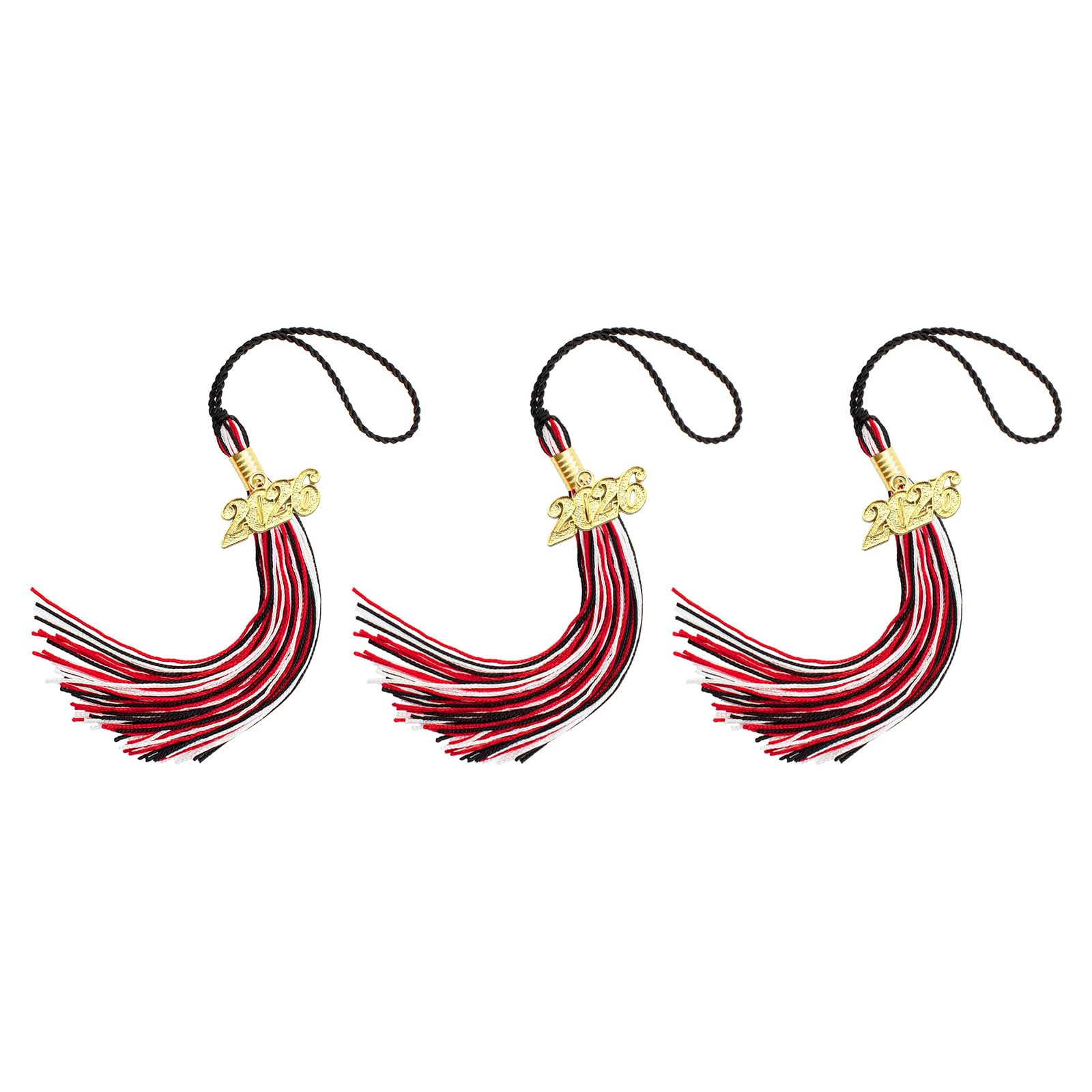 Tsophreniq 2026 Graduation Year Tassels with Rayon Strands for Ceremonies and Designs Tassels for Graduation Cap