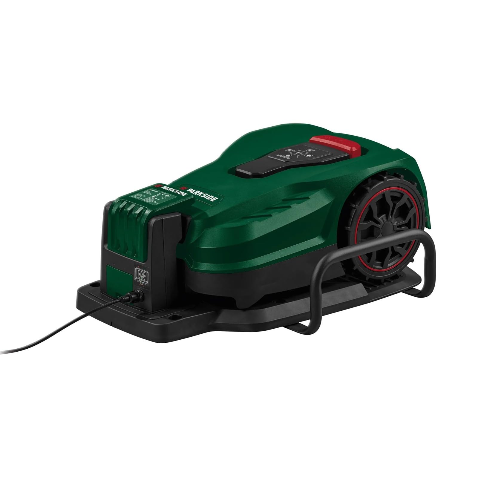 PARKSIDE® Robot Tosaerba City Smart PAMRC 250 A1 20V, Motore Brushless, Fino a 250 m², Larghezza di Taglio 16 cm, Controllo App Bluetooth, Batteria 20V e Stazione di Ricarica Incluse