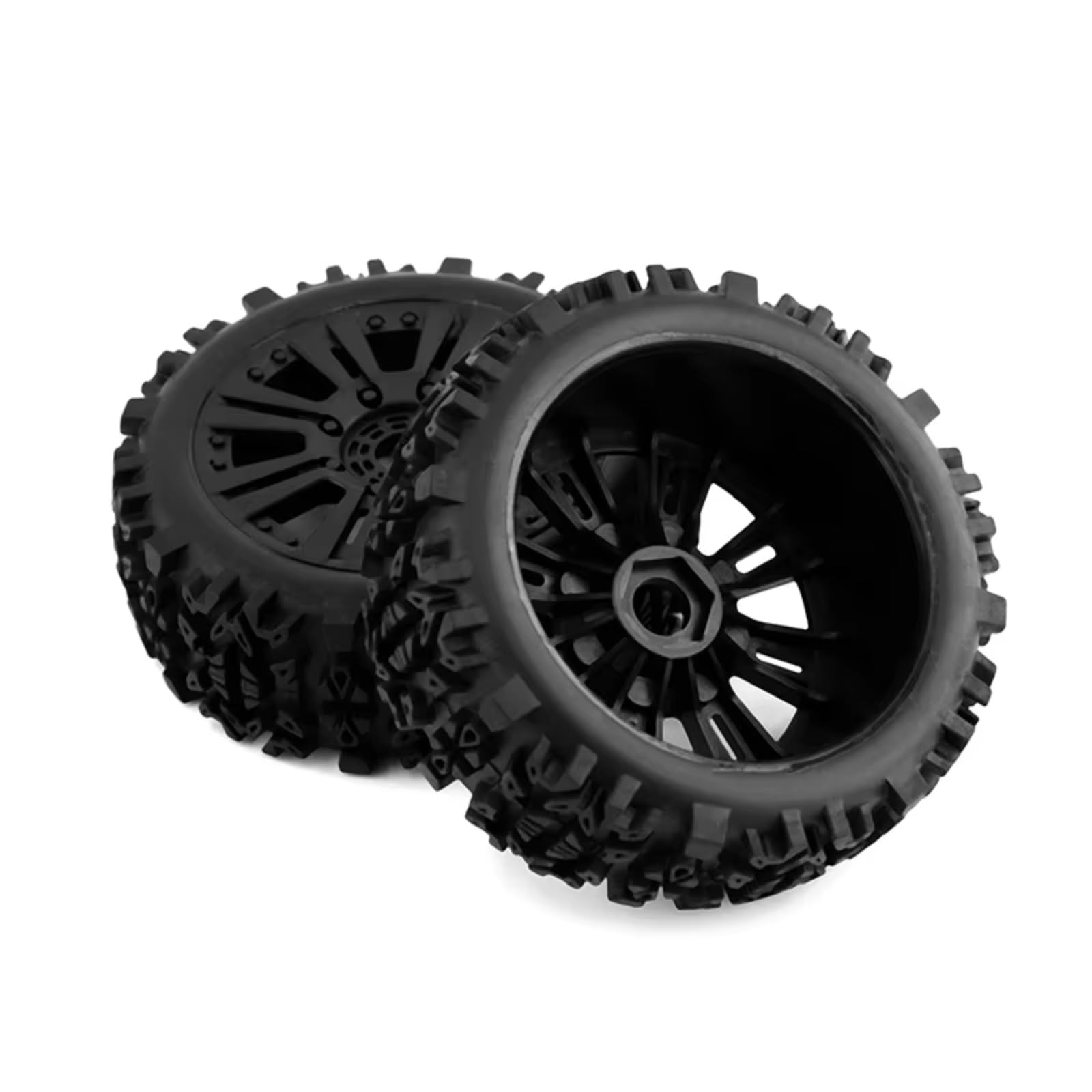 para HSP para Buggy para Racing 1/8 4 Uds Neumáticos Barra Pasta Pasador Pequeño Tuerca 17mm Medio Suave Largo Eje Reforzado para Alto Agarre Modelo RC Neumático
