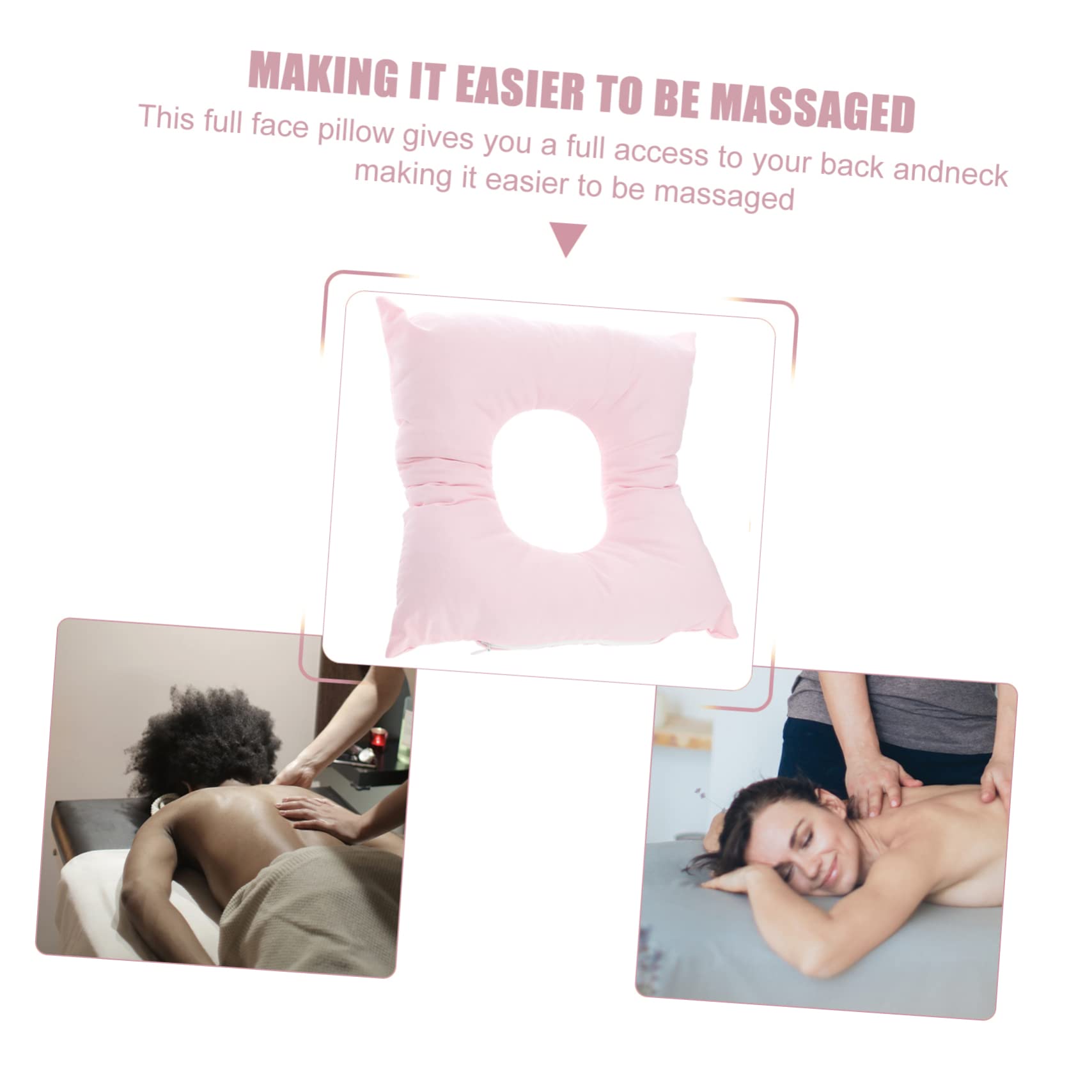 FRCOLOR 1pc Reusable Spa Face Pillow Comfortable Face Down Mats for Adults for Massage Therapy Travel and Relaxation Soft Durable and Easy to Clean