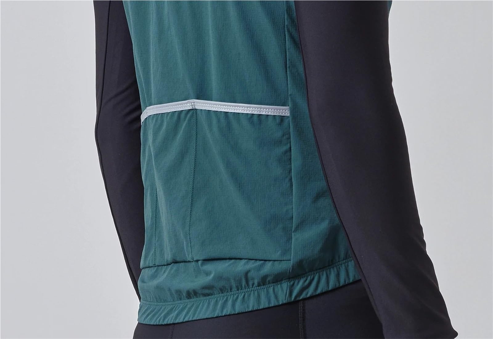Passamontagna sottocasco Gilet da Ciclismo Interno Invernale Antivento e Termico Abbigliamento da Ciclismo a 2 Strati con Tasca sul Petto