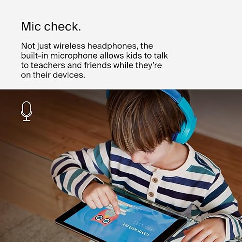 Miniatura 5 de Belkin - Auriculares inalámbricos SoundForm Mini con Bluetooth para niños, batería de 30 horas, límite de 85 dB, micrófono integrado, supraaurales,
