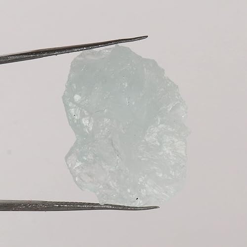 Miniatura 2 de GEMHUB 24.4 CT Natural Reiki Healing Rough Aqua Sky Aquamarine Gemstone for Crystal Therapy, Chakra Balancing, Meditation, Tumbling