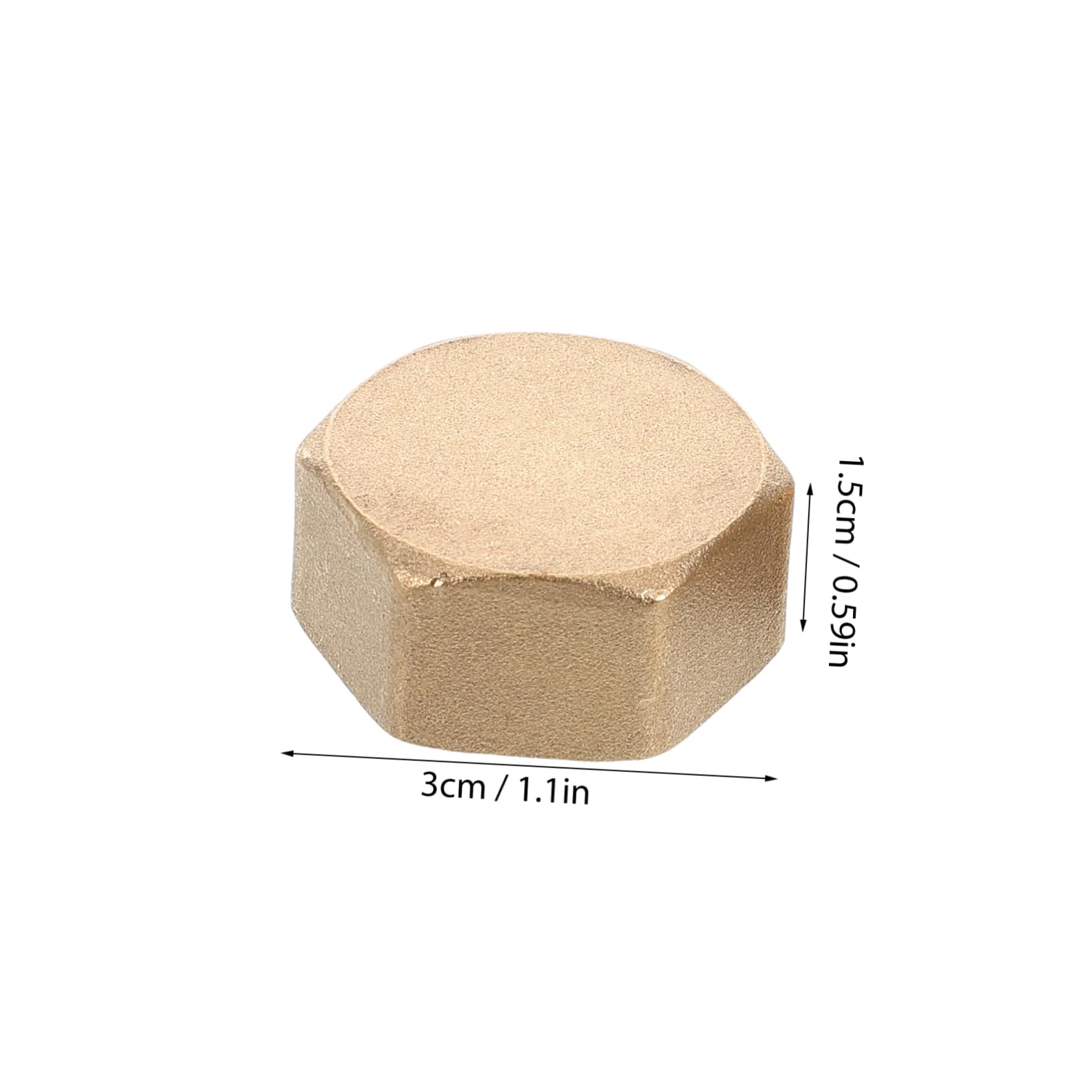 HEMOTON Brass End Cap Set 4pcs 3/4 Inch Leakproof for Water Pipes Radiators Valve Covers Easy Installation