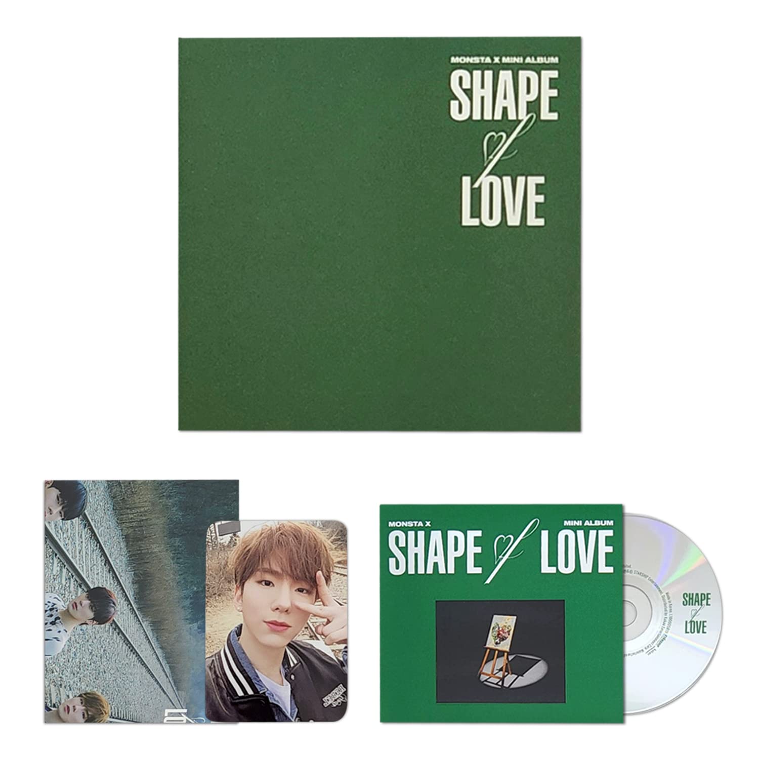 MONSTA X - Shape Of Love Mini Album (Vibe Ver.) + Photocard Set Extra - CD, Photobook 96p, Copertina