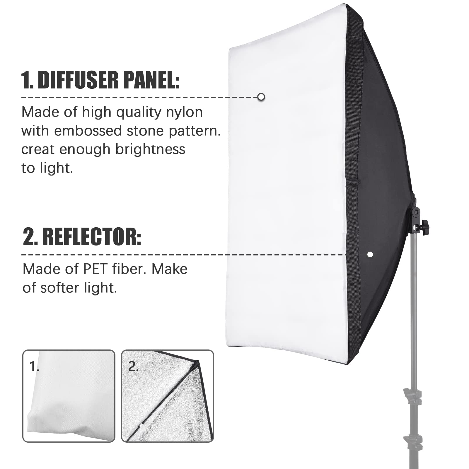 Andoer Studioset mit Greenscreen, 3 Softboxen & mehr für 84,49€ (statt