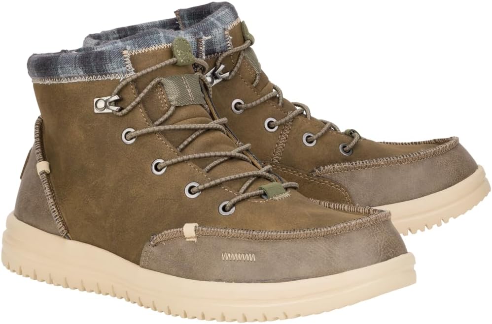 HEYDUDE Men's Bradley Classic Boots | Lightweight, Water-Repellant Men's Pull-On Shoes for Everyday Adventure