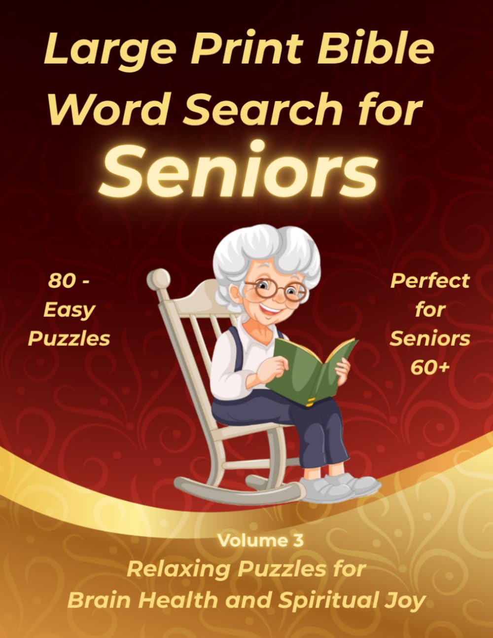 Bible Word Search for Seniors: Large Print Easy Puzzles for Relaxation, Brain Health & Spiritual Joy | 80 Faith-Based Word Search Games