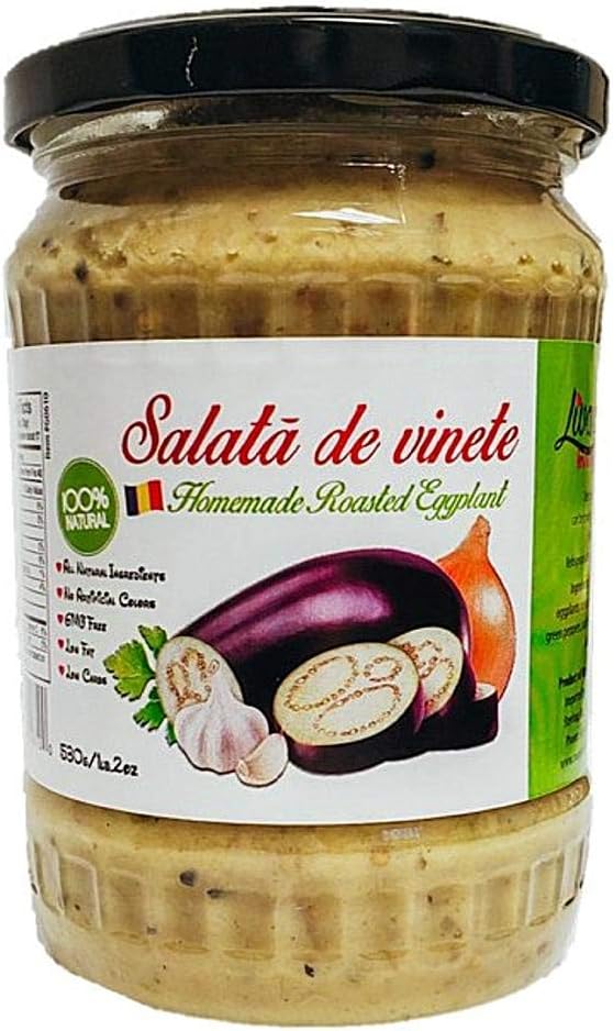 Salata De Vinete (Homemade Roasted Eggplant Spread)- 530 g / 18.6 Oz.