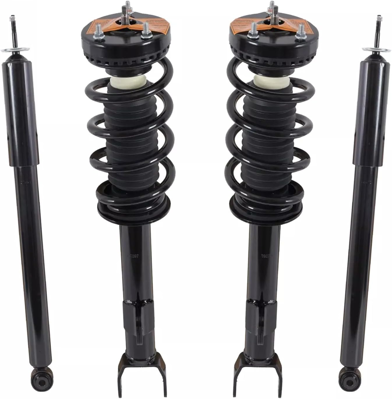MOSTPLUS Front and Rear Complete Strut Assembly & Shock Absorber w/Coil Springs compatible with Dodge 2012-2019 Challenger 2012-2017 Charger, Replace 172665, 5797 (Set of 4)