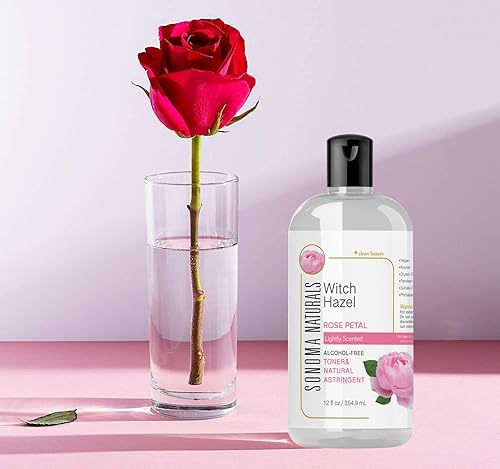 Miniatura 3 de Sonoma Naturals Agua de rosas para rostro con tóner sin alcohol y astringente natural para la cara, tóner para piel seca  Tónico hidratante y de