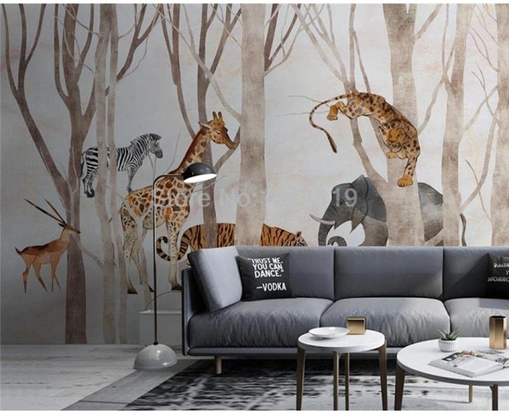 Papier peint forêt d'hiver poétique pour créer un cocon familial chaleureux