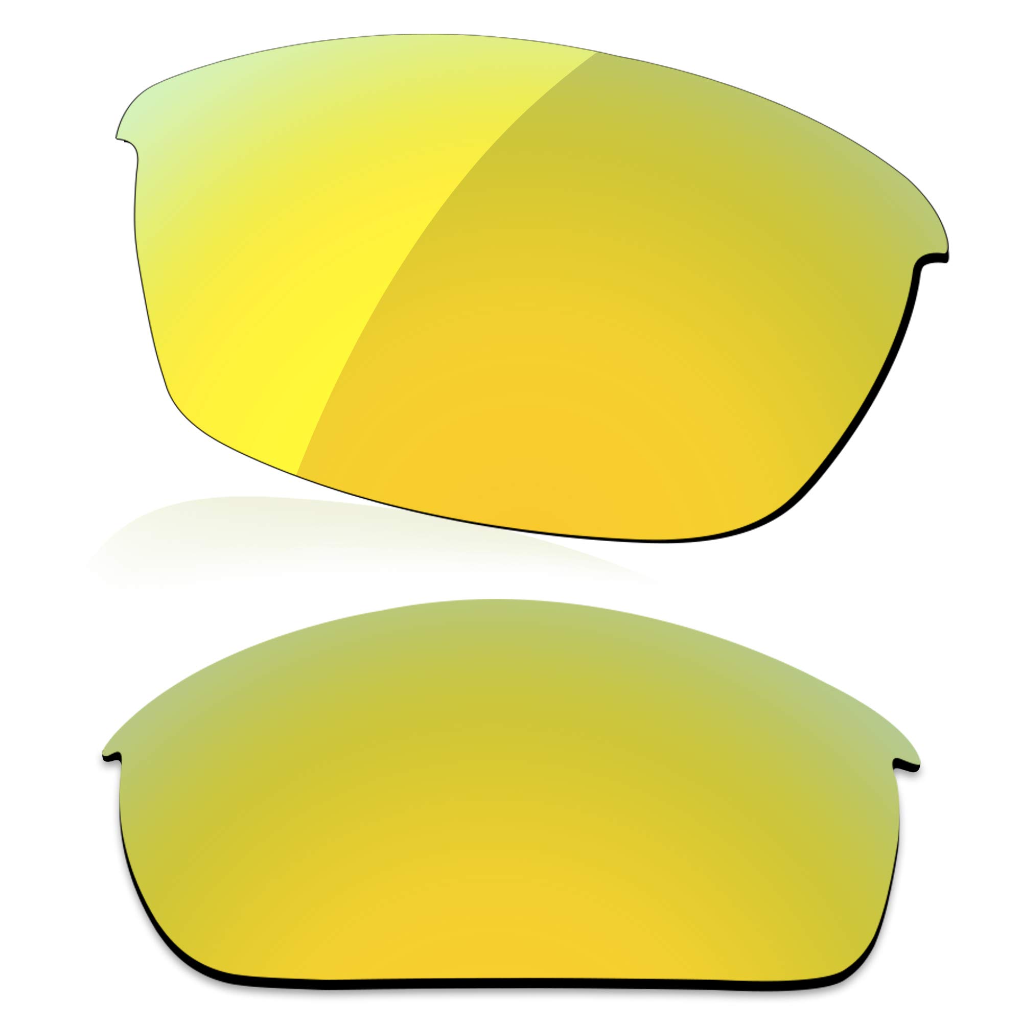 LenzReborn Polarized Lens Replacement for Oakley Bottlecap Sunglass - Golded Yellow - Polarized Mirrored