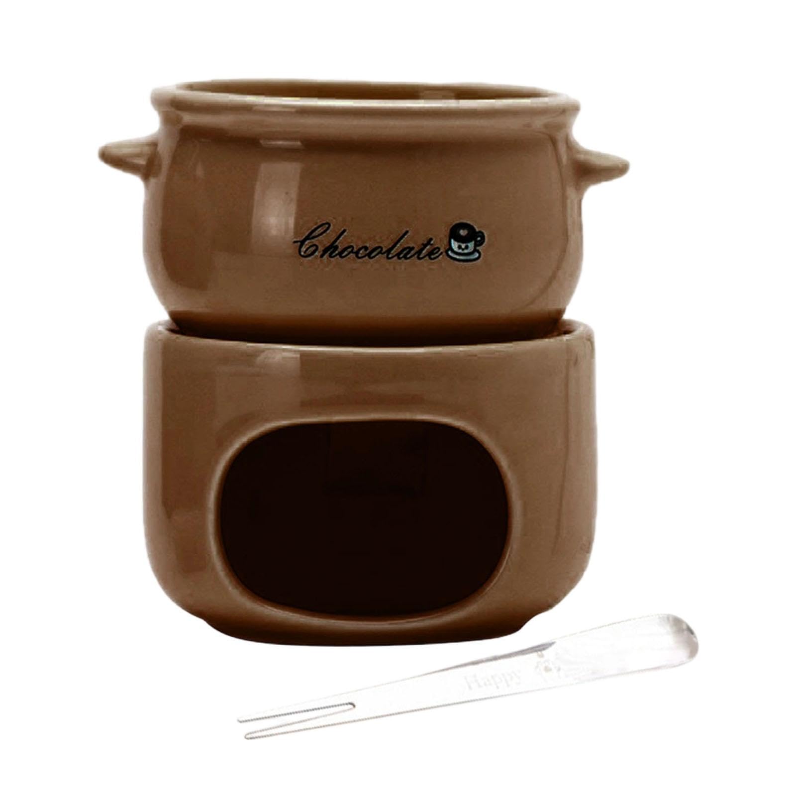 Scalda Regali, Mini Pentola per Fonduta di Formaggio, Pentola per Sciogliere, Ceramica