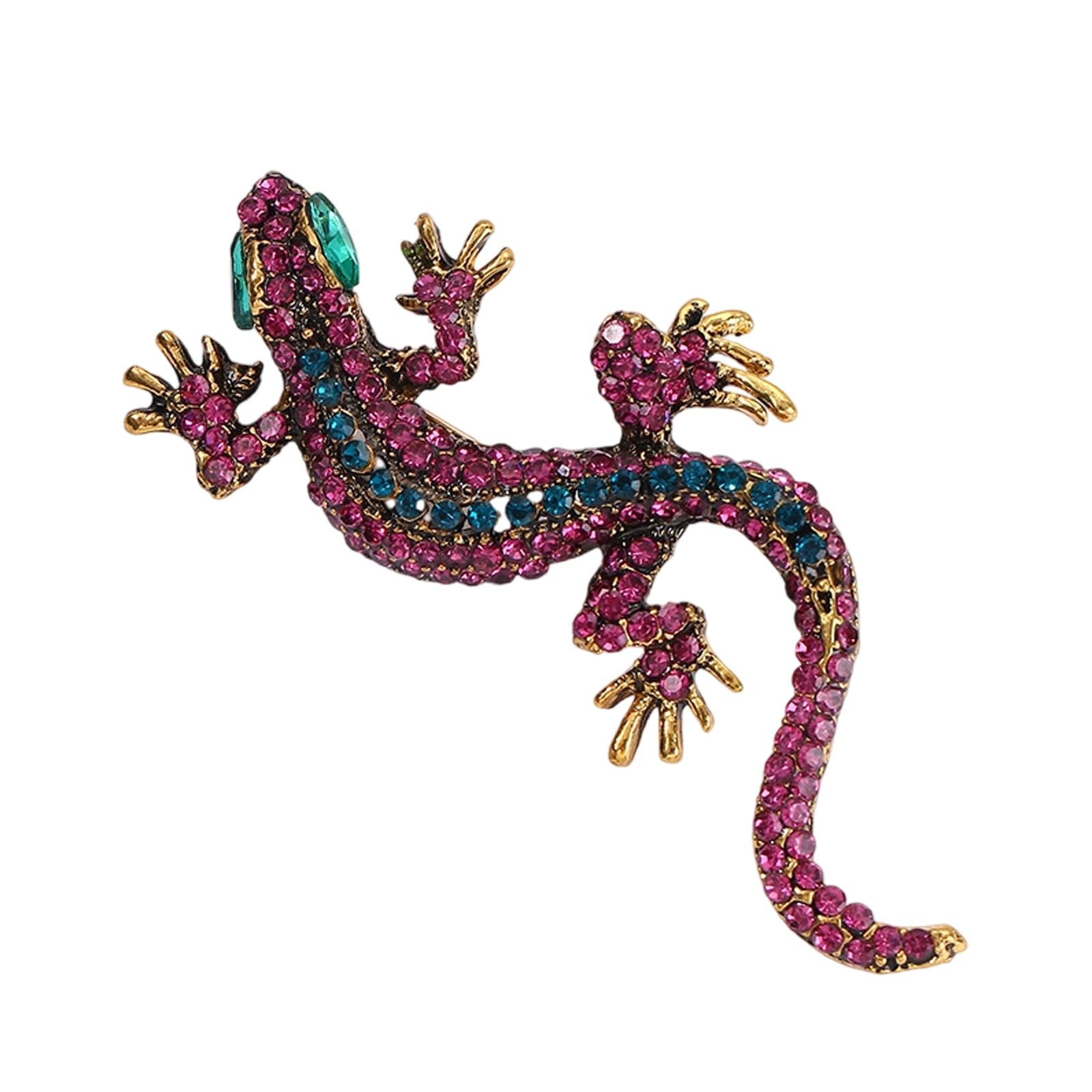 Maxtonser Vintage Lizards Brooch Retro Reptiles Pin For Men And Women Sturdy Alloy Jewelry Creative Animal Design For Casual Forma