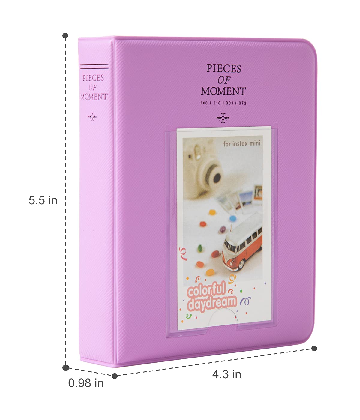 Polaroid Albumy fotograficzne, 2 szt. Goodsnetic 64 kieszenie, album do Fujifilm Instax Mini 7s 8 8+ 9 25 26 50s 70 90 natychmiastowy aparat imienny, fotoksiążka do Polaroid PIC-300P/Z2300, fioletowy i różowy