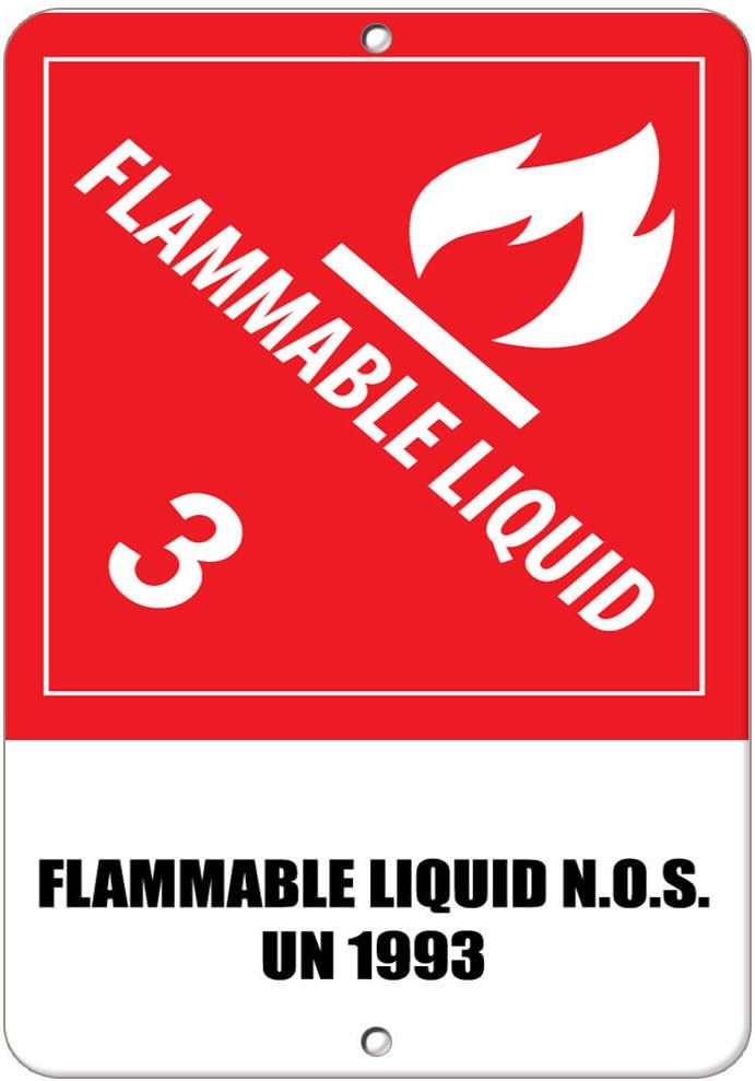 Flammable Liquid 3 Flammable Liquid N.O.S. Un 1993 LABEL