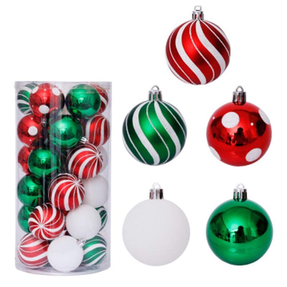 Boules de Noël champagne et rouge pour illuminer votre décoration de maison pendant les fêtes