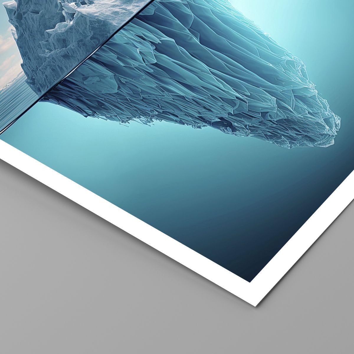 ARTTOR Affiche Decoration Murale Iceberg Eau Glacier Moderne