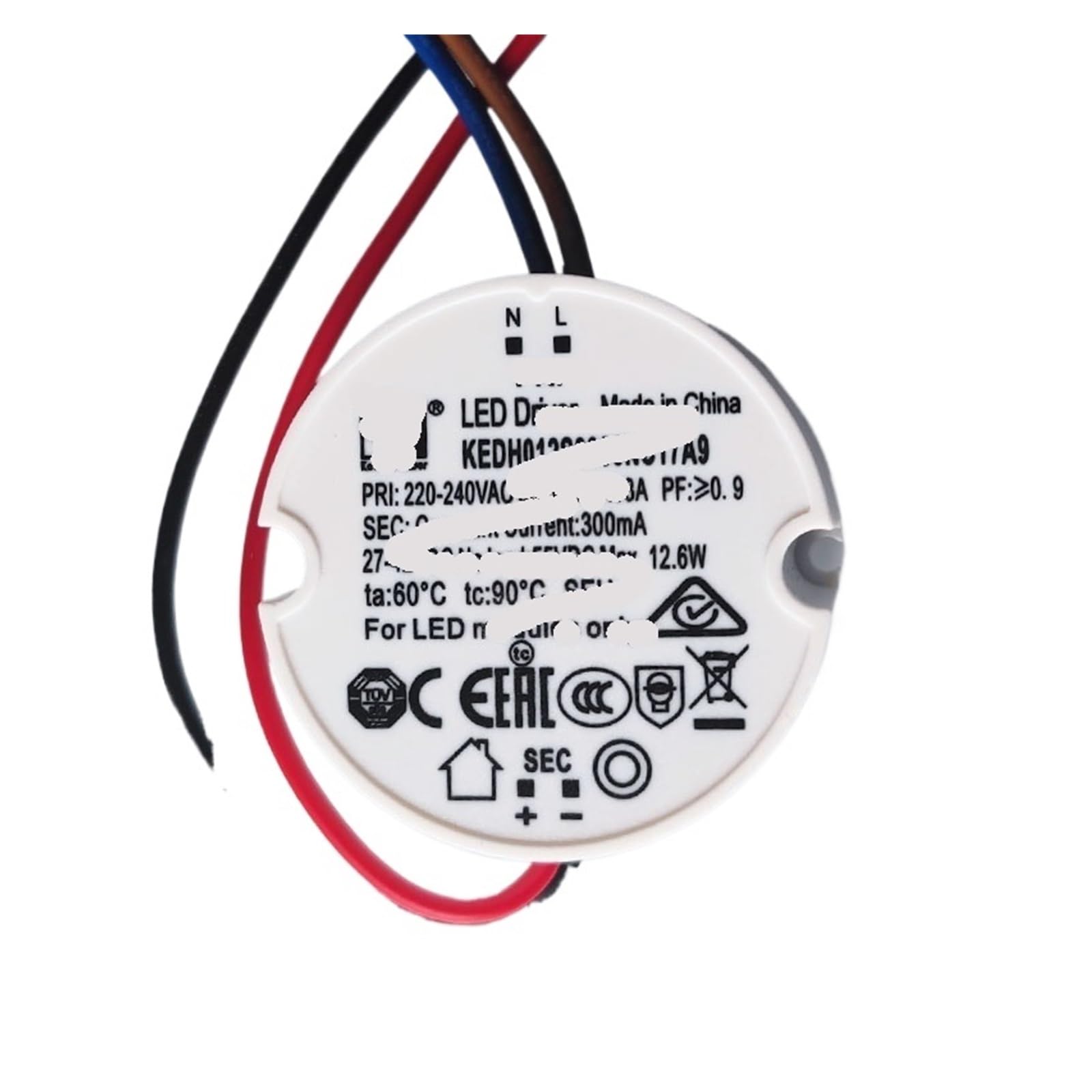 Pilote d'alimentation LED anti-scintillement 6W étanche pour extérieur