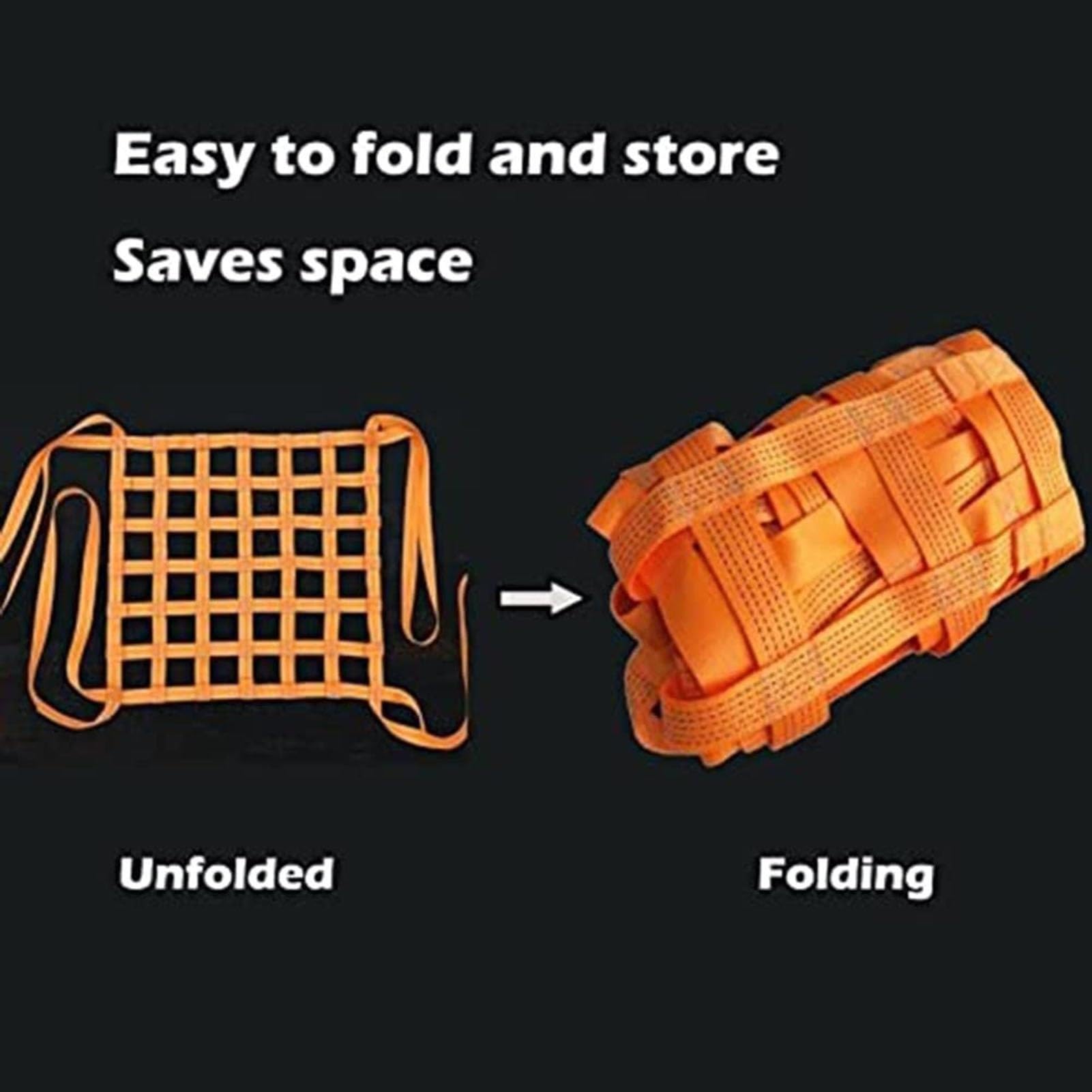 Rete Di Fissaggio Carico In Fettuccia, Rete Di Ancoraggio Per Casse E Pallet, Rete Di Sollevamento A Fasce, Rete Di Sollevamento Piatta In Poliestere, Rete Di Sicurezza(2 X 2m/Mesh 15cm/Load 2.5t)