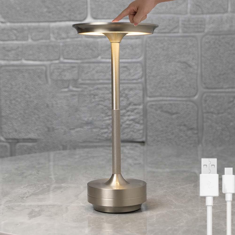 Logt Silver Led 3 Colour Temperature Table Lamp Cordless With Touch Dimmable Rechargeable Table Lamp Battery Reading Night Lamp Rechargeable For Outdoor And Indoor Table Lamp Aluminium,