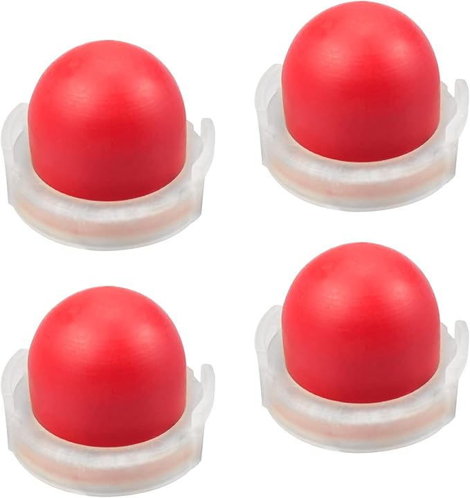Hocadrv 4 Pcs Primer Bulb with Rings, Fuel primer bulb for Briggs and