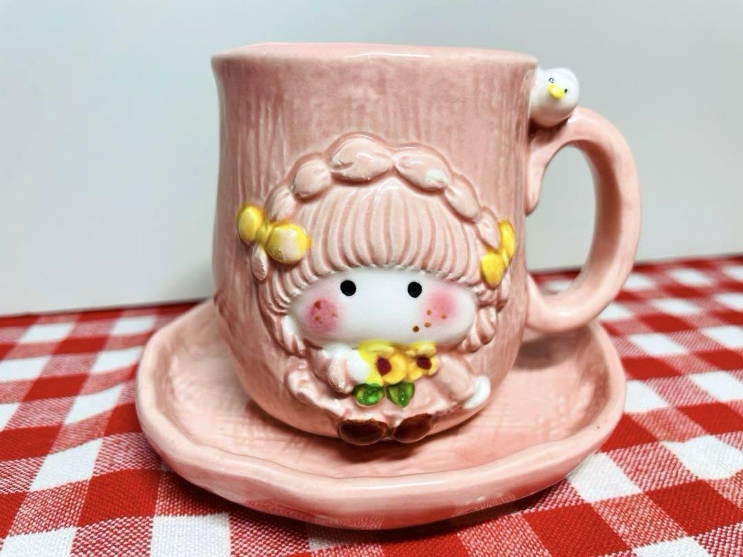 Amazon | レトロ KOTOBUKI マグカップ カップ&ソーサー コトブキ