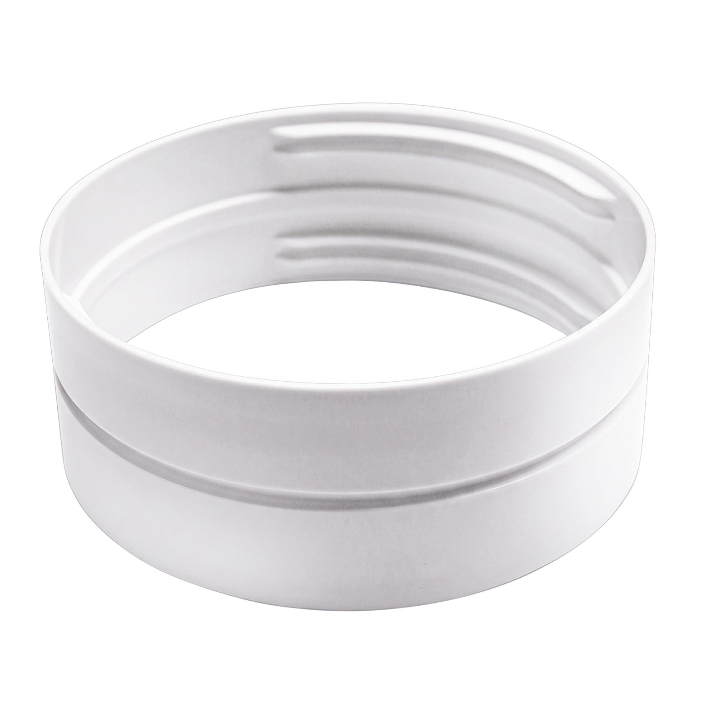 Ameble White 5.9 Inch Portable AC Exhaust Hose Coupler, Threaded Leak-Proof ABS Adapter, Portable Air Conditioner Hose Extension Connector