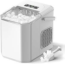 Ice Cube Machine, 12 kg / 24 Hours Ice Cube Maker, Professional Ice Maker 1.5 L Ice Maker 6-13 Minutes Production Time, Ic...