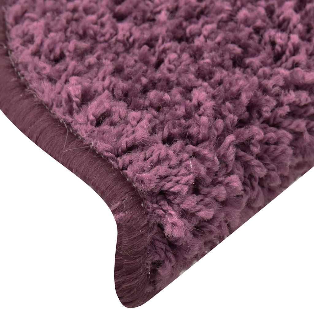 Maty Na Schody 15 Szt. 65x21x4 cm Ciemnofioletowe Półokrągłe Nakładki
