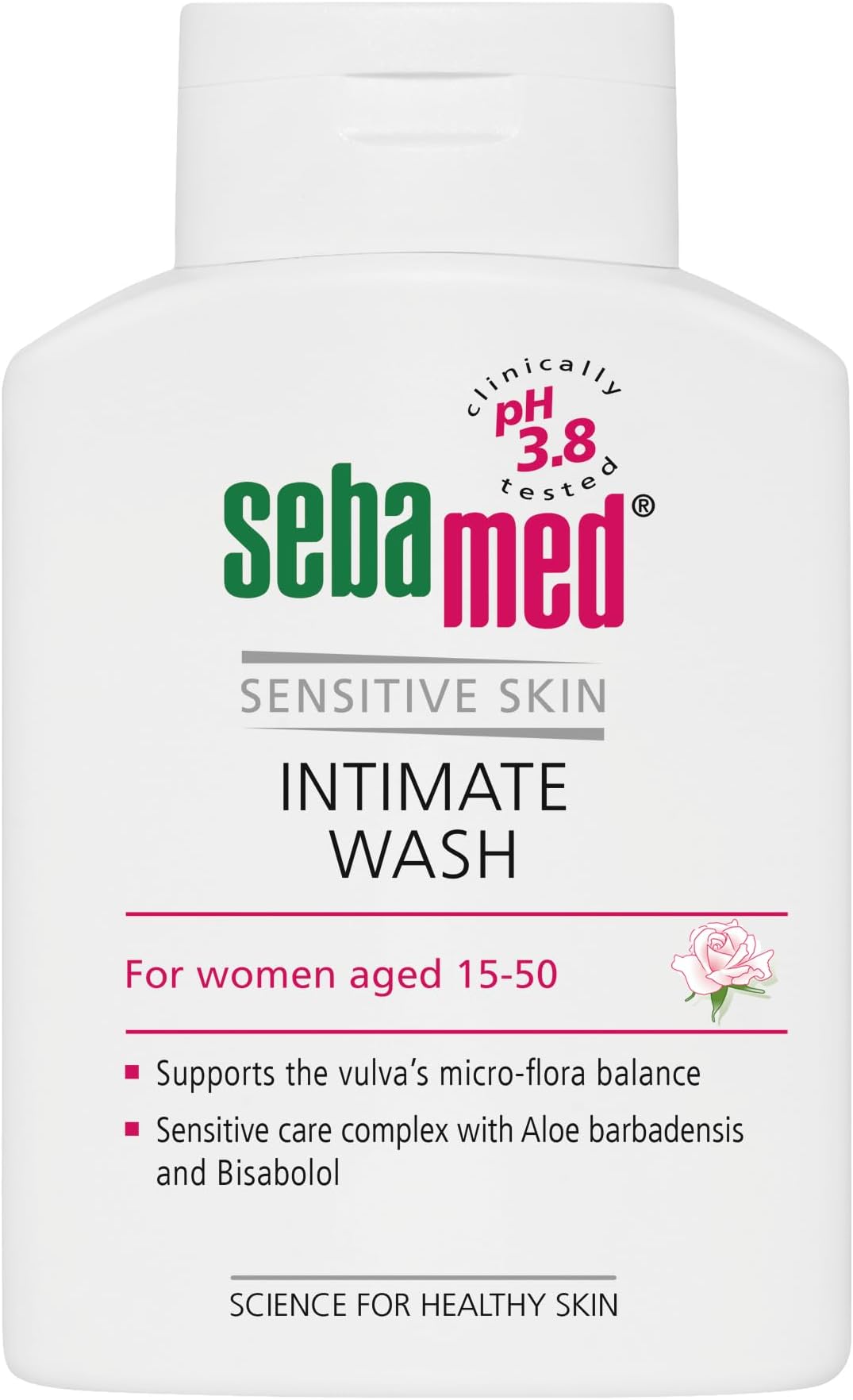 Sebamed Feminine Intimate Wash for Sensitive Skin Ph 3.8, 200ml