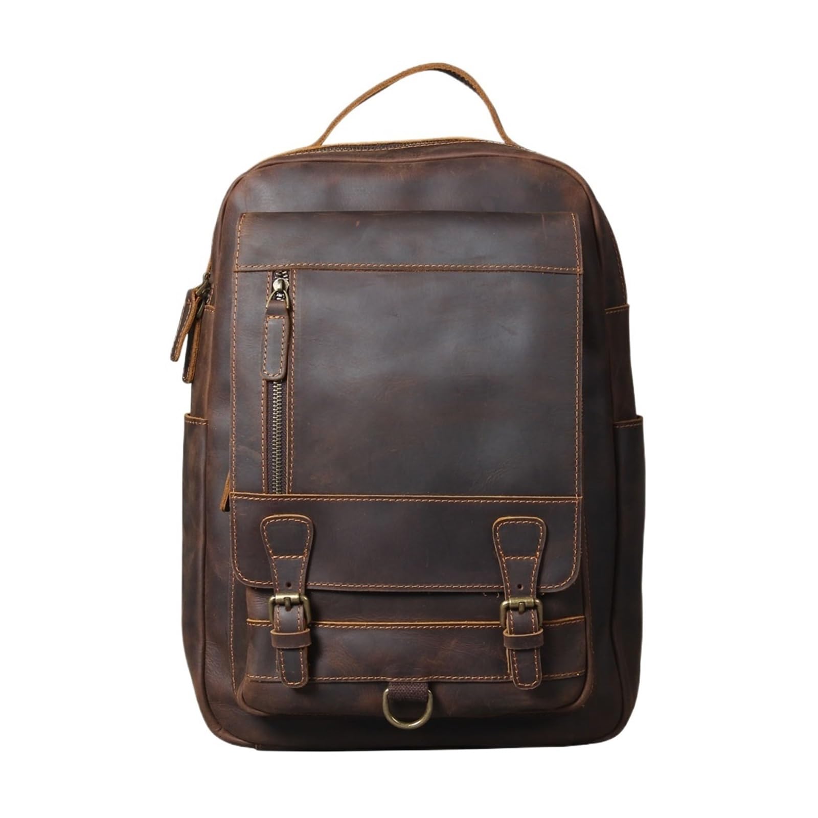 Mochila de cuero ergonómica para portátil que evita el dolor en tus viajes 7