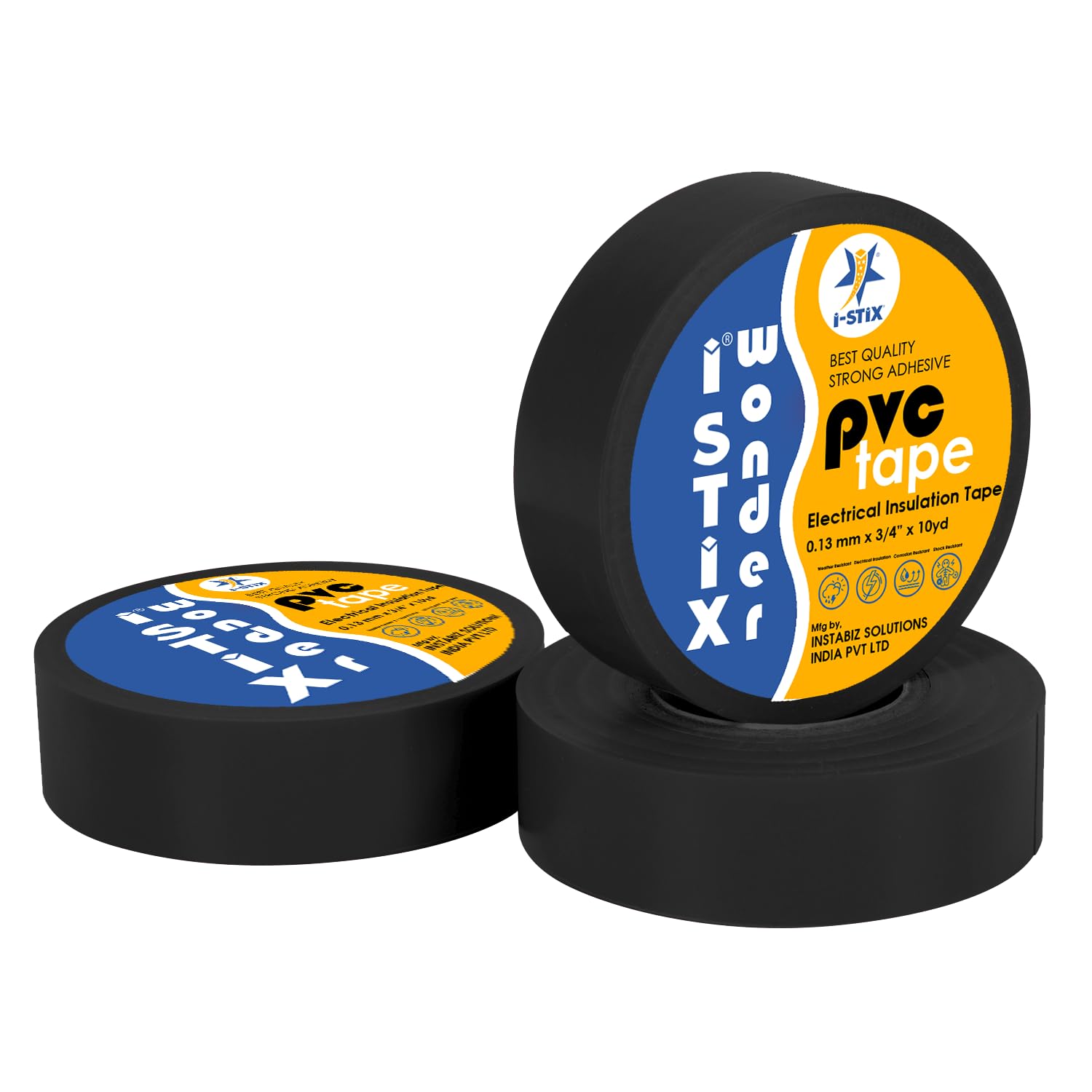 i-stix | PVC Electrical Tape for Wire Insulation 30pc Box | 18MM x 10Y | Professional Grade Insulation Tape (Black) (B0D6NCX4Z4) Amazon Price History, Amazon Price Tracker