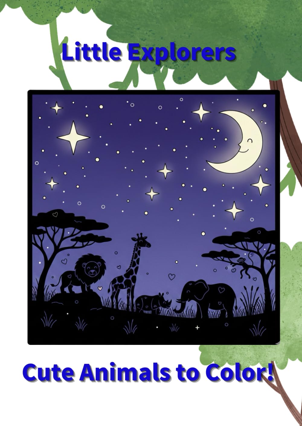 Little Explorers: Cute Animals to Color!