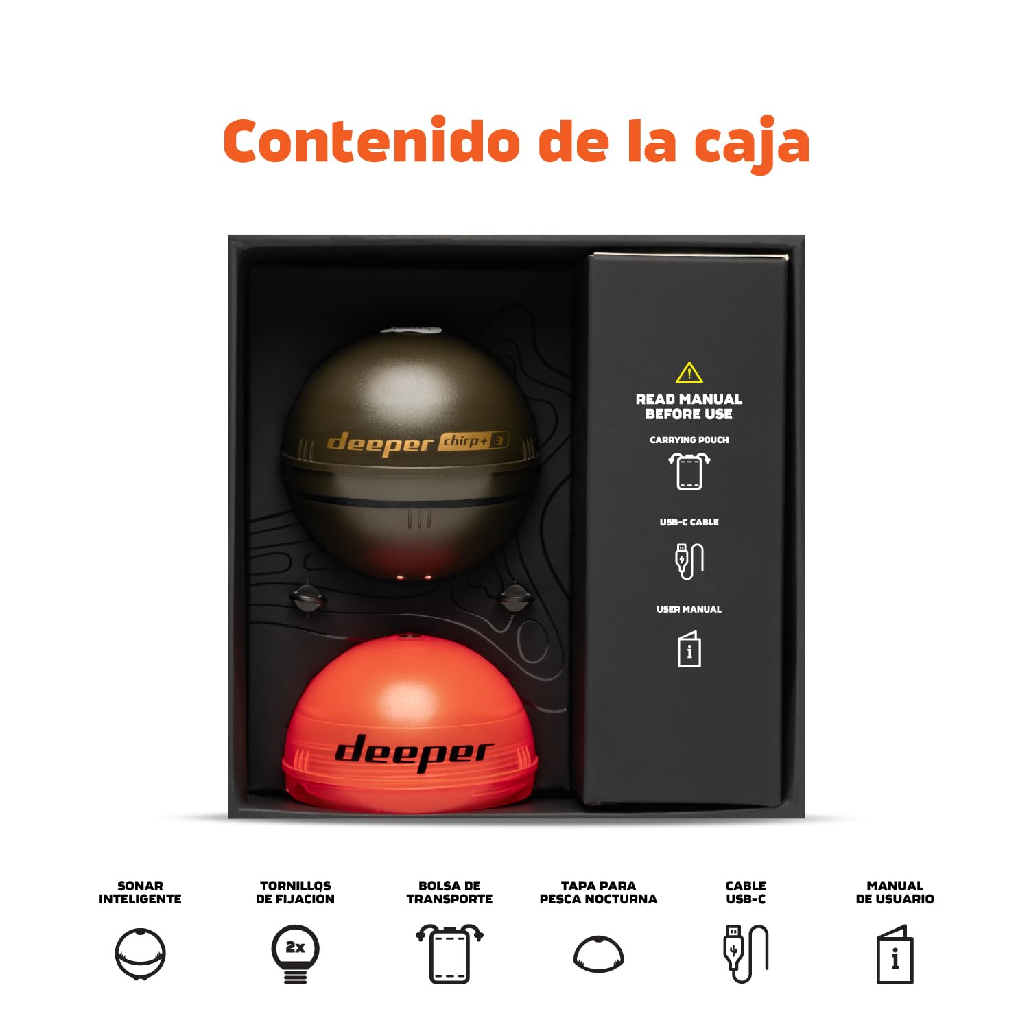 Deeper Smart Sonar Chirp+ 3 Fishfinder (ITGAM1951)