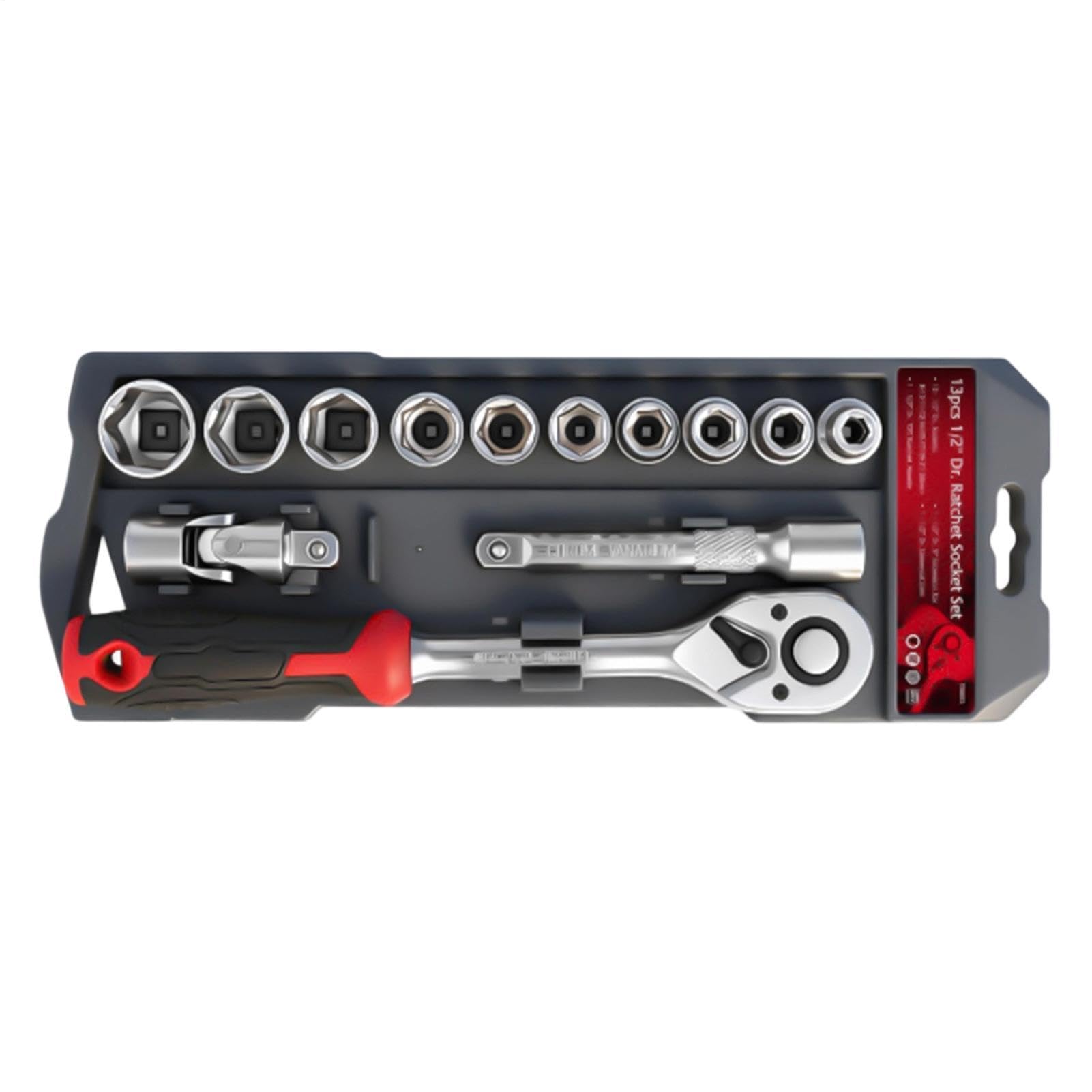 Coffret de Douilles à Cliquet 72 dents, outils de réparation robustes
