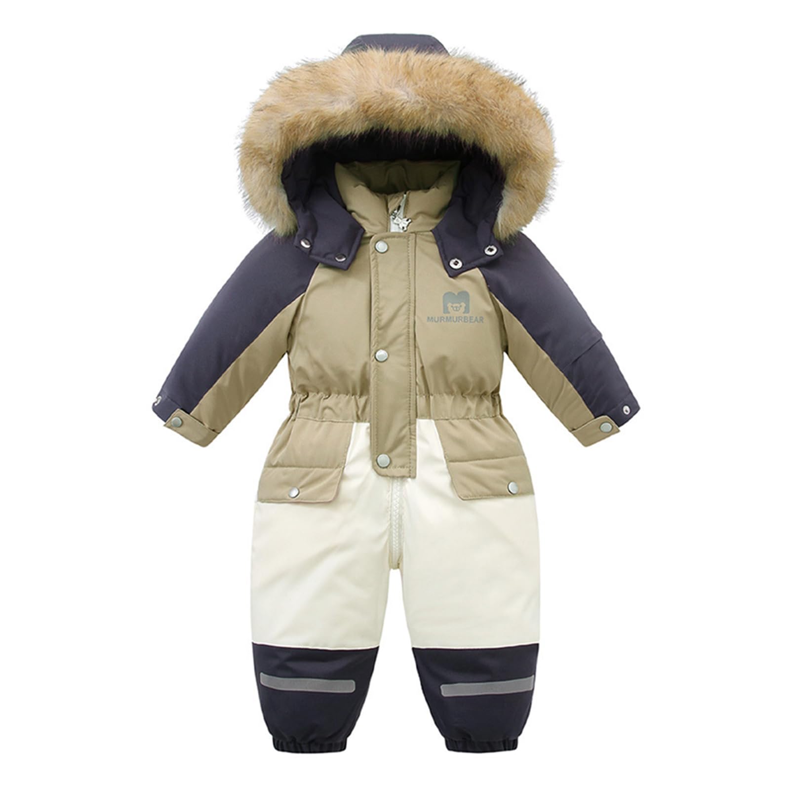 JiAmy Tweedelig sneeuwpak voor kinderen, skipak met capuchon