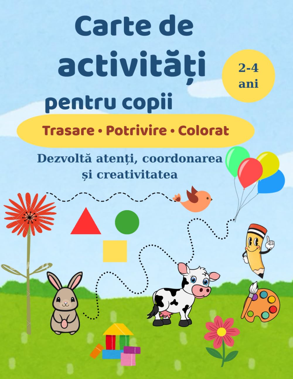 Carte de activități pentru copii 2-4ani: Exerciții distractive pentru dezvoltarea timpurie