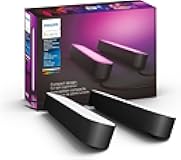 Smart Play Light Bar Base Kit, Black - White & Color Ambiance LED Color-Changing Light - 2 Pack - Requires Bridge - Control with App - Works with Alexa, Google Assistant and Apple HomeKit
