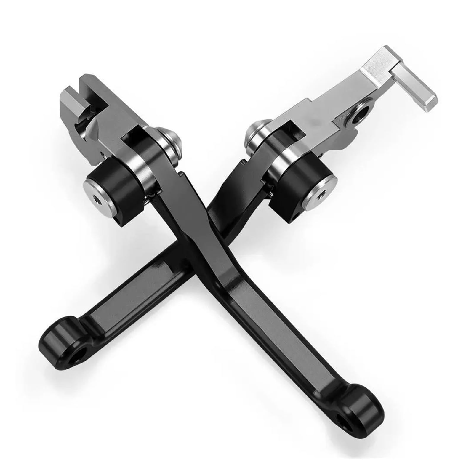 Hguvsjd A Pair Black For Xr230 Xr250 Xr400 Xr650r For Motard Dirt Bike Motorcoss Pit Pivot Foldable Brake Clutch Levers Motorcycle Brake Lever(A Pair Black)